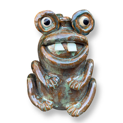 Billy Joe Craven 9" Figural Frog Jug DP6062